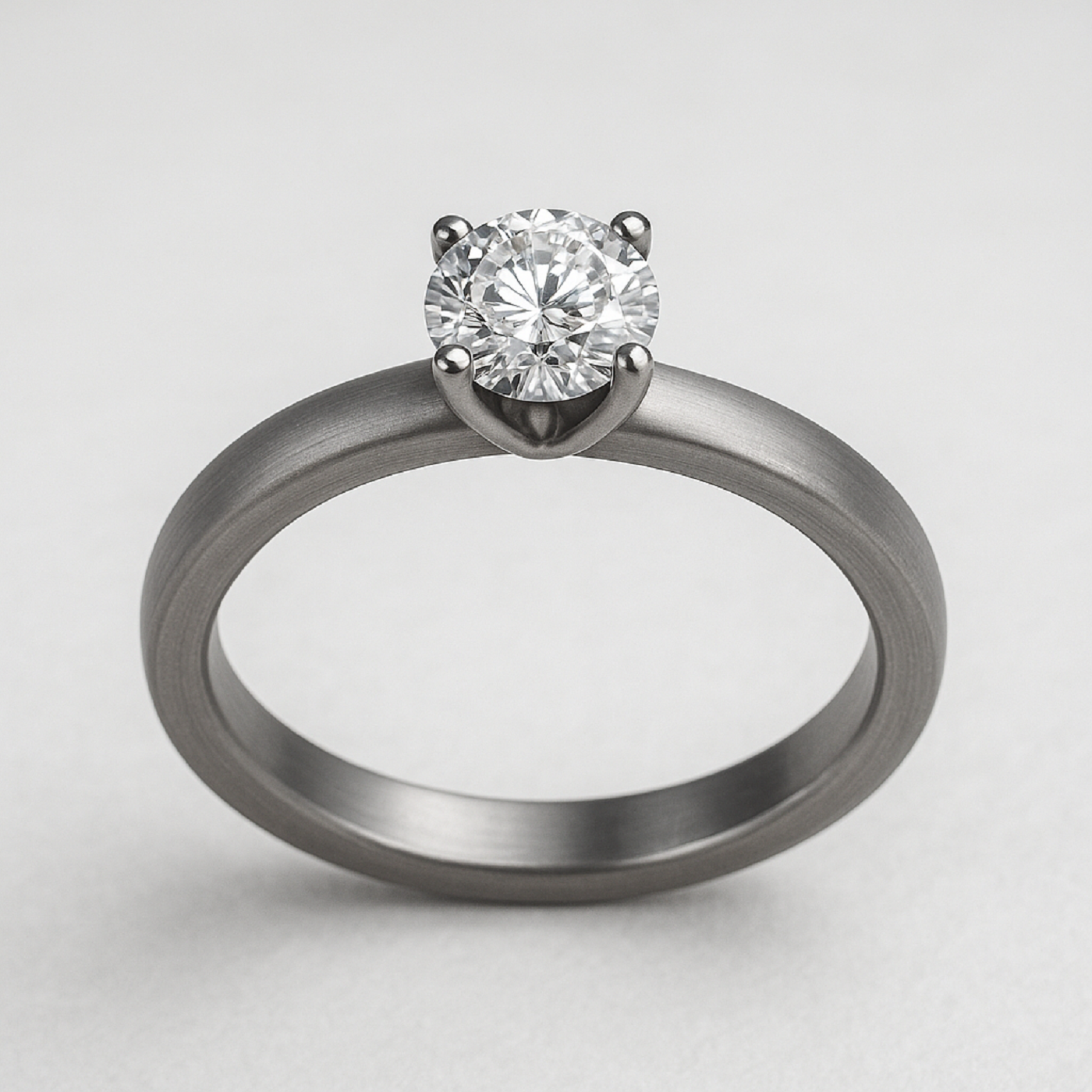 18k white gold  exquisite 18k white gold diamond solitaire ring Photos & images