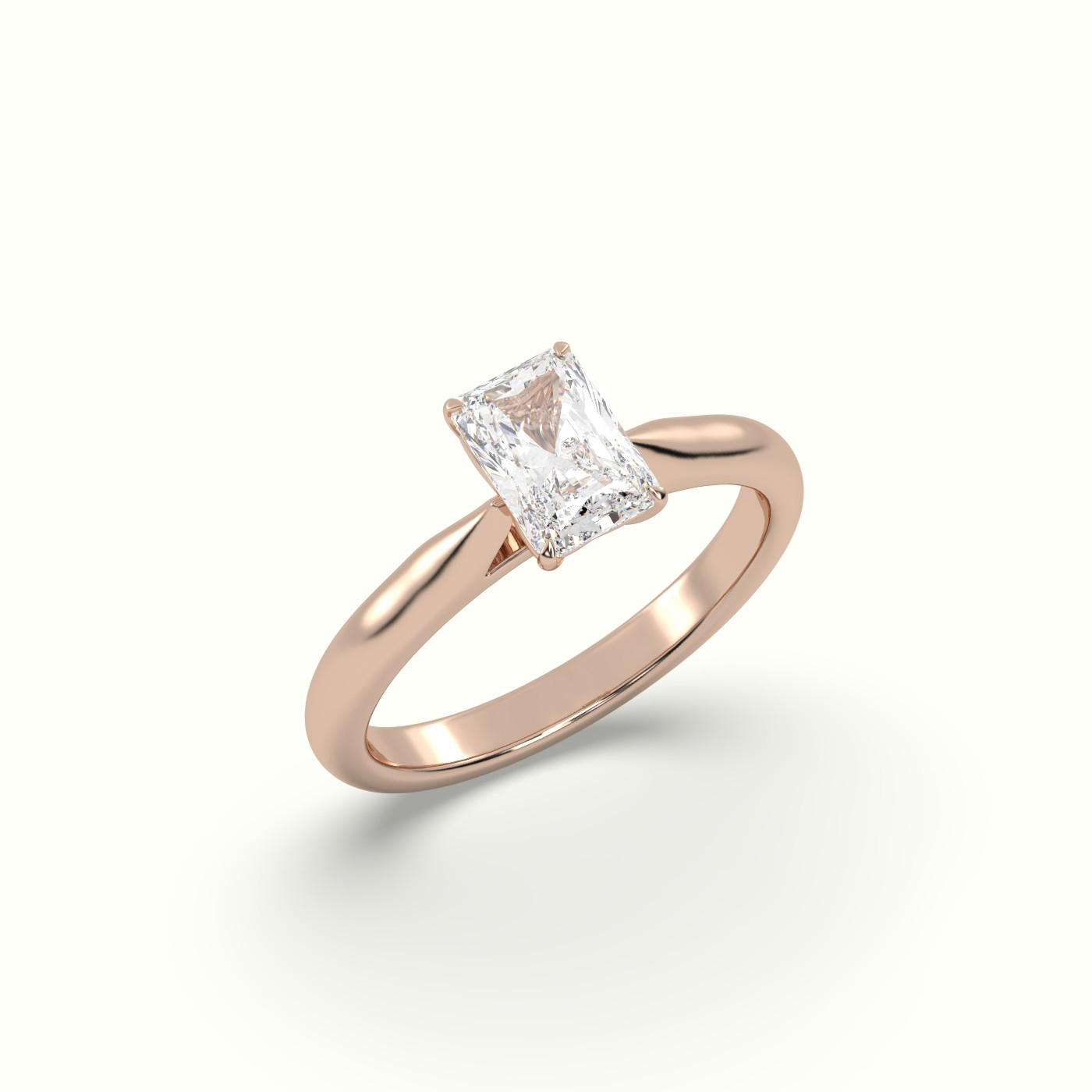 18k white gold  sustainable diamond solitaire ring Photos & images