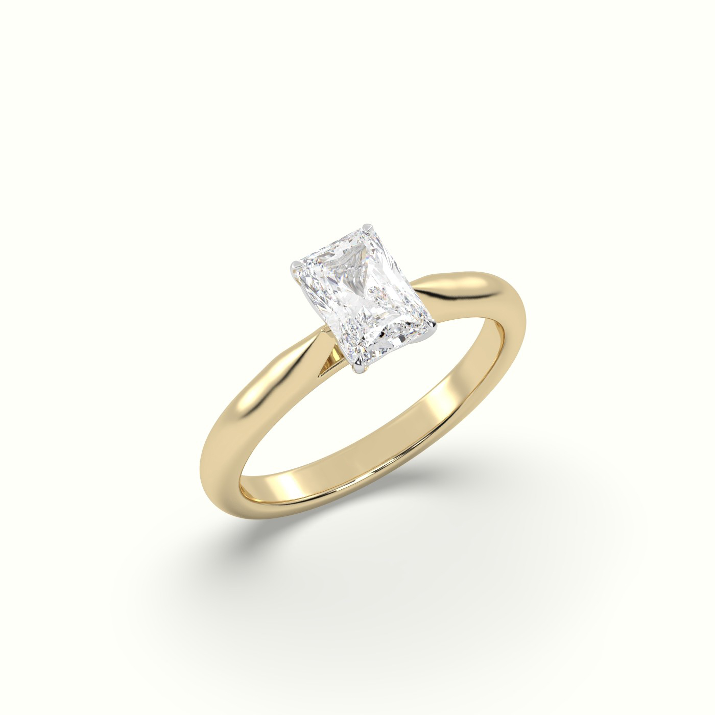 18k white gold  sustainable diamond solitaire ring Photos & images