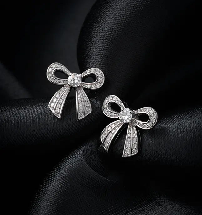 Confident woman with diamond ring